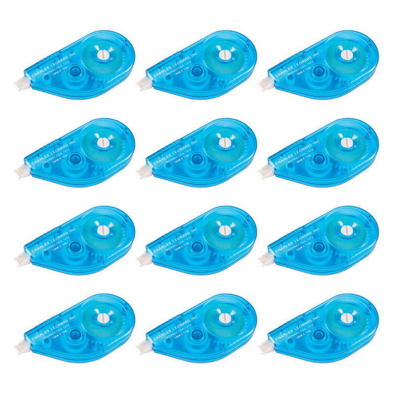 White Paper Correction Tape, Blue Case, Pack of 12