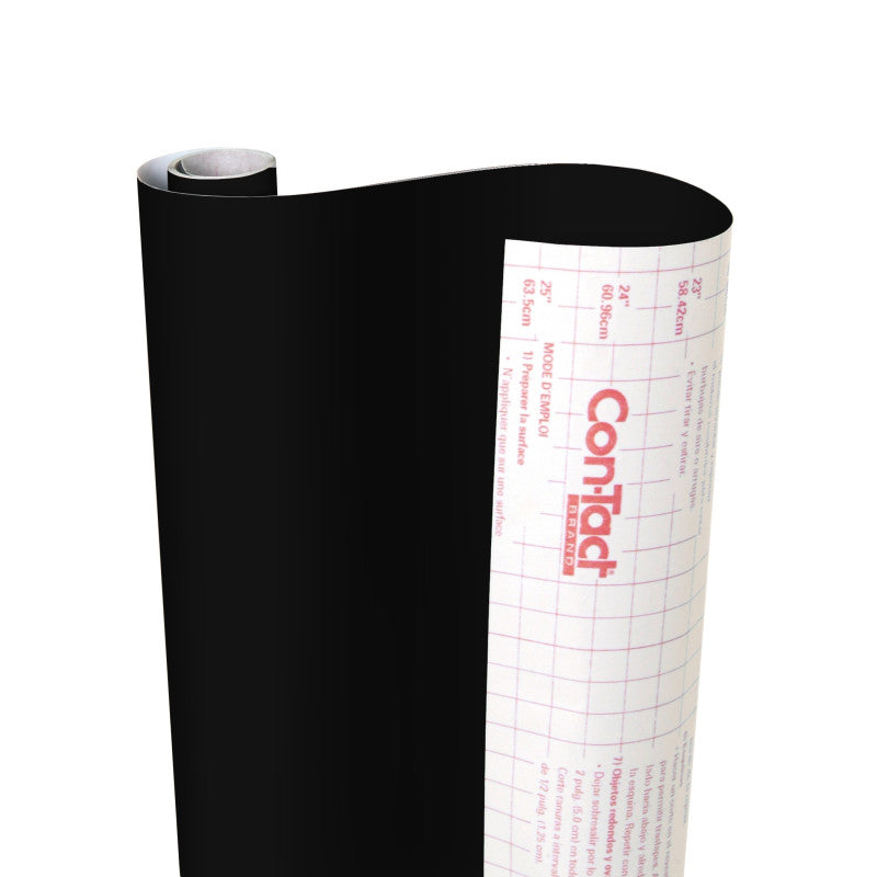 Creative Covering&trade; Adhesive Covering, Black, 18" x 16 ft