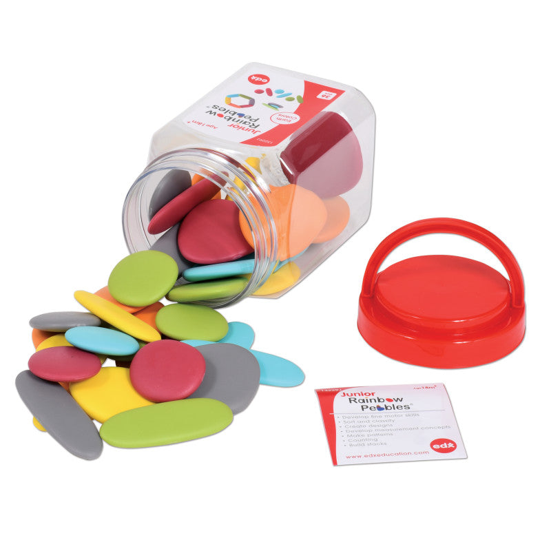 Junior Rainbow Pebbles&reg; - Earth Colors - Mini Jar - Set of 36