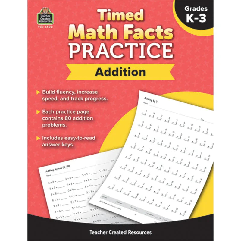Timed Math Facts Practice: Addition – Gramco School Supplies