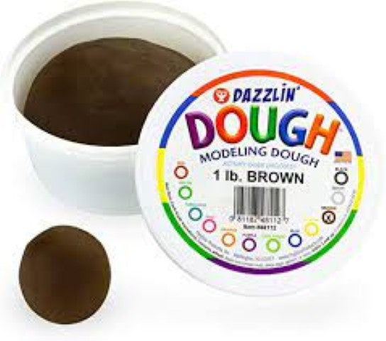 Hygloss Dazzlin Modeling Dough Brown 3 Lb Tub HYG-48312