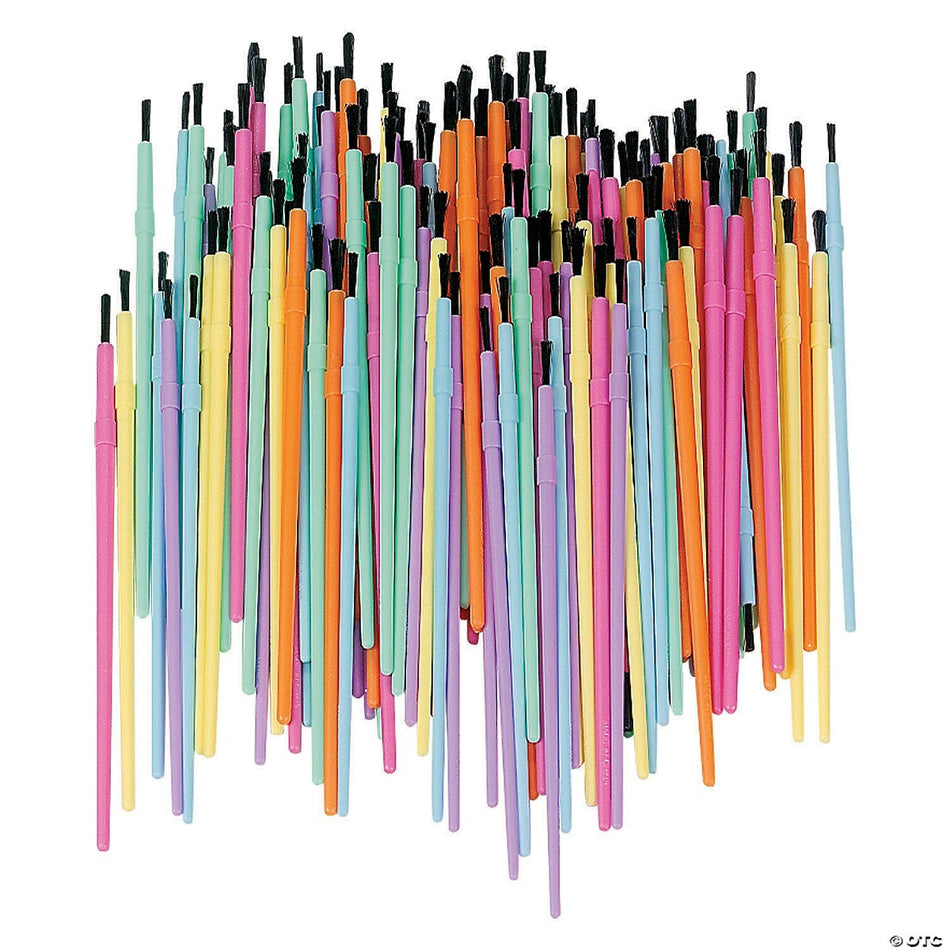 Watercolor Paint Brush  Assortment, Plastic Handle  - 150 Pieces