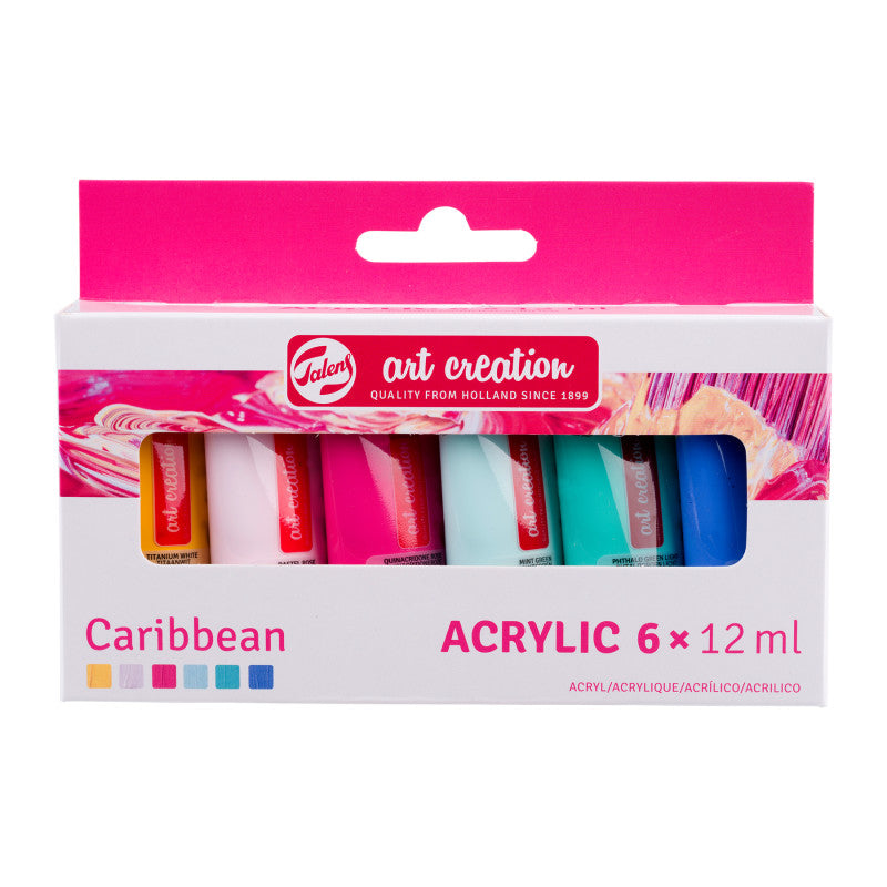 Acrylic Set, 6 x 12mL, Caribbean