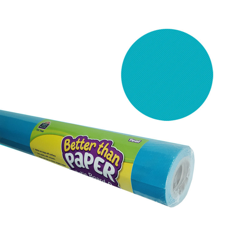 Better Than Paper&reg; Bulletin Board Roll, 4' x 12', Teal, 4 Rolls
