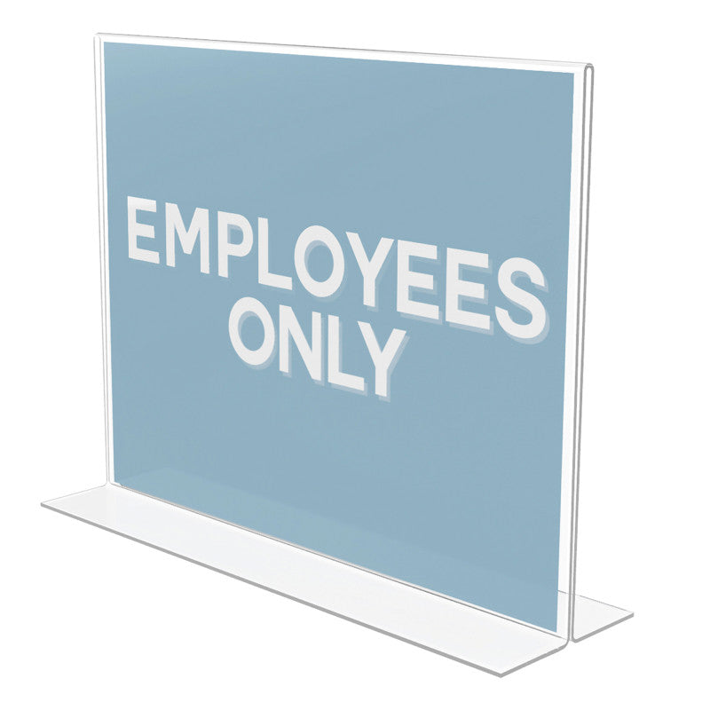 Classic Image&reg; Stand-Up Sign Holder, Landscape