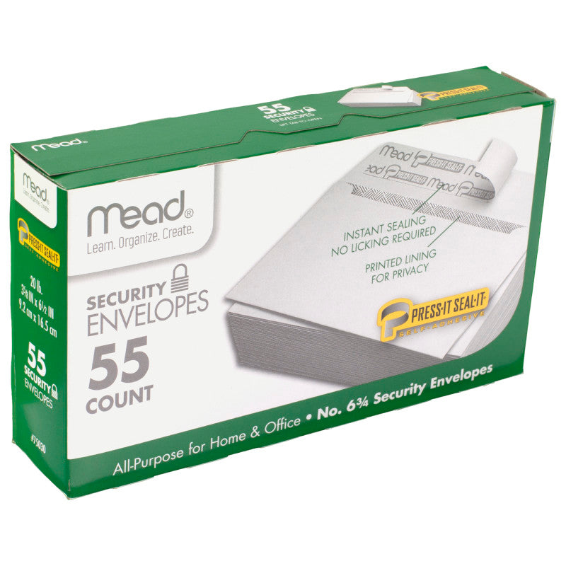 Press-It Seal-It&reg; Security Envelopes, #6.75, 55 count