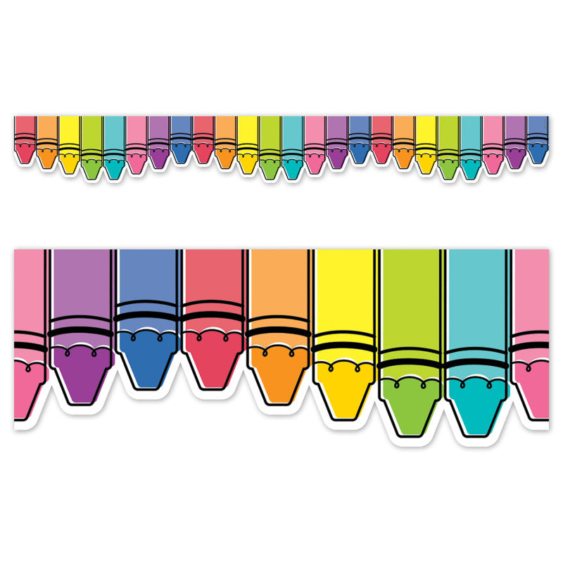 Core Decor Doodle Crayons EZ Border, 48 Feet