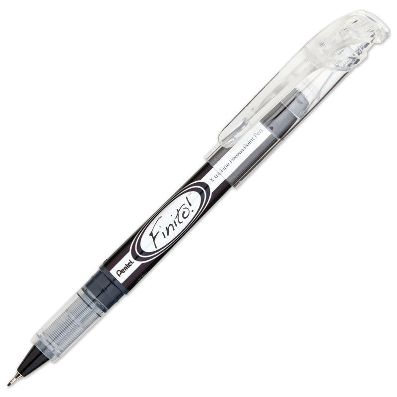 FINITO!&reg; Porous Point Pen, Extra Fine Point, Black, Pack of 12