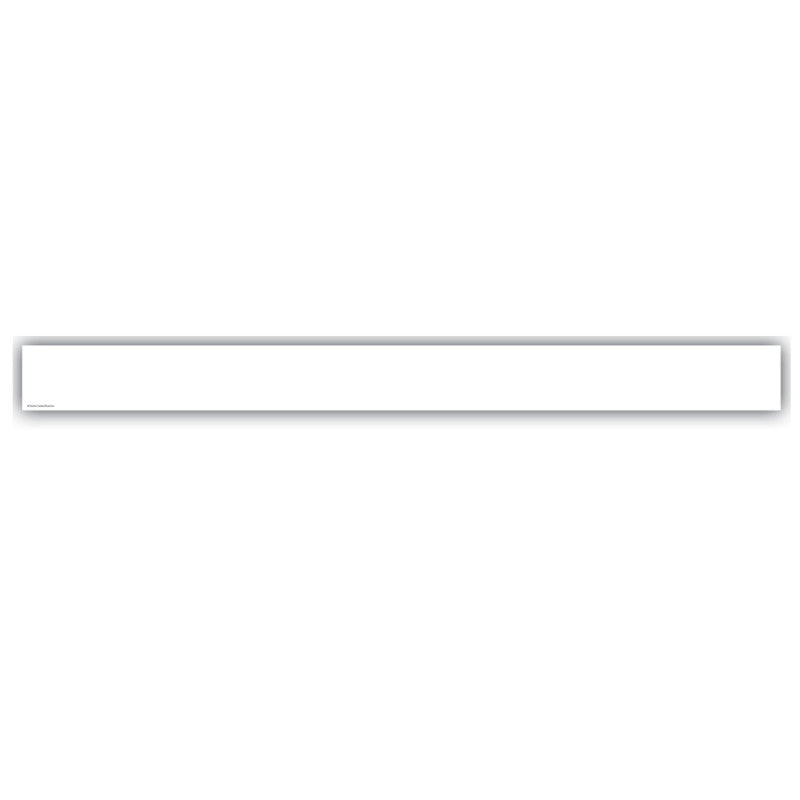 White Straight Border Trim, 35 Feet