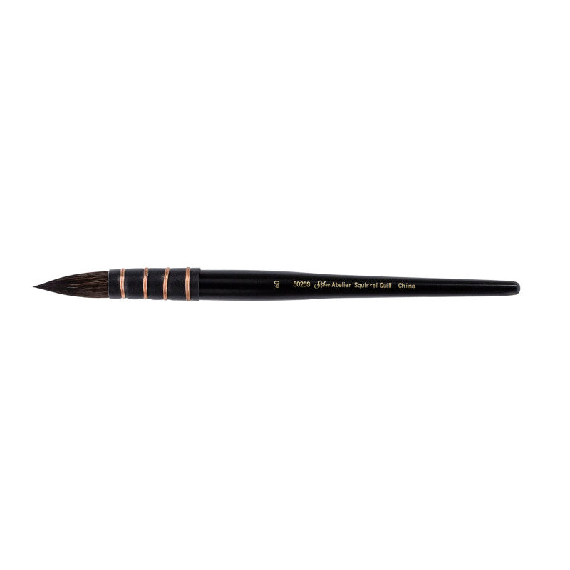 Silver Atelier&trade; Squirrel Blend Quill Brush, Short Handle, Size 60
