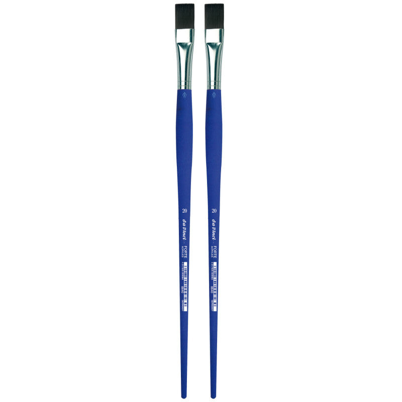 FORTE-Acrylics Student Brush, Synthetic, Acrylic & Oil, Flat, Series 8640, Size 20, Pack of 2