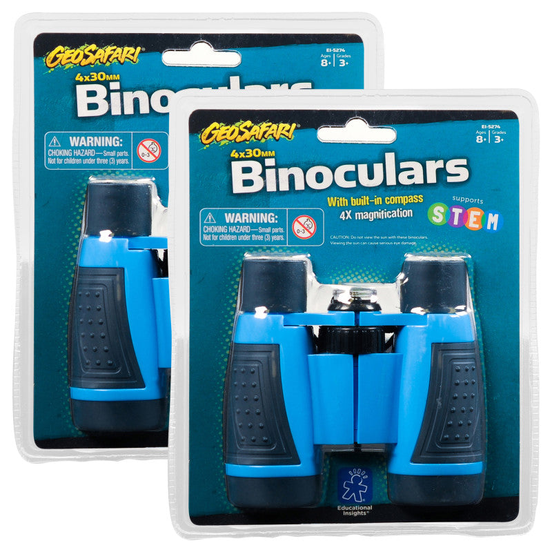 GeoSafari&reg; Compass Binoculars, Pack of 2