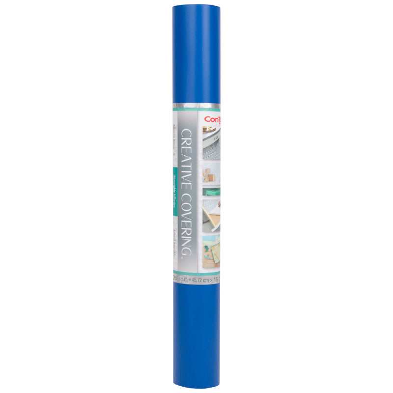 Creative Covering&trade; Adhesive Covering, Royal Blue, 18" x 50 ft