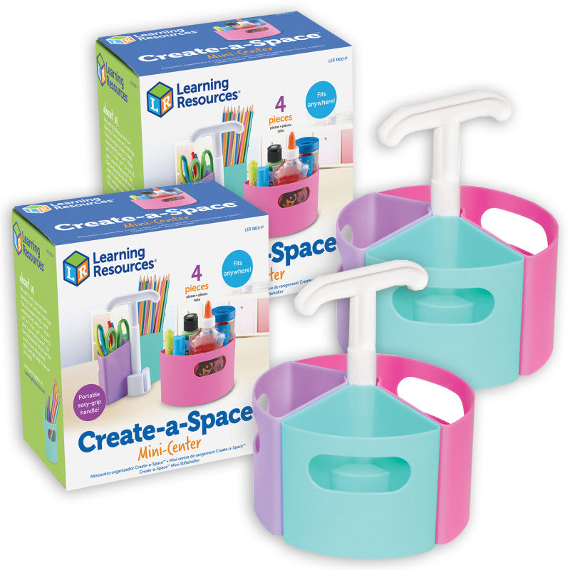 Create-A-Space&trade; Mini-Center Pastel, Pack of 2