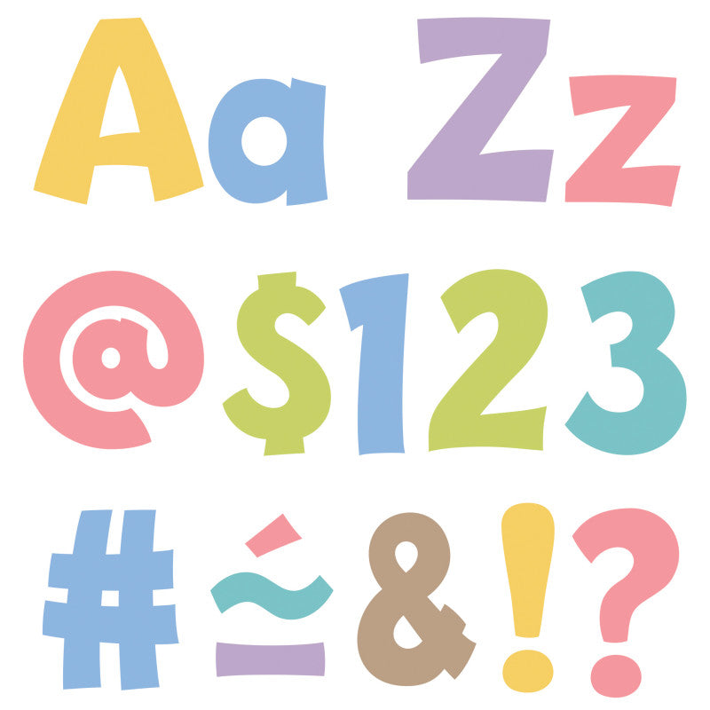 Summer Morning 4" Playful Combo Ready Letters&reg;, 216 Pieces