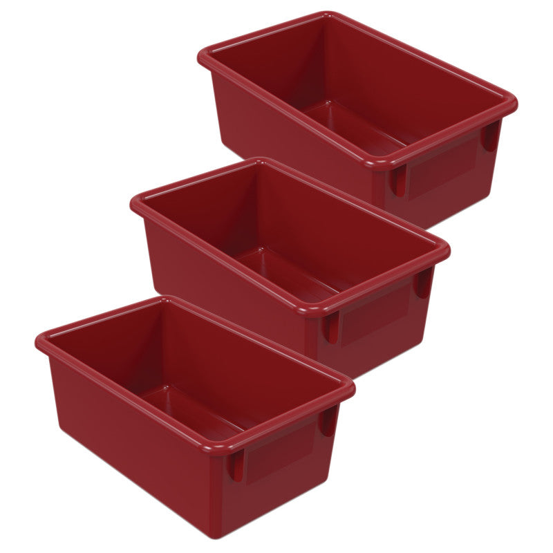 Cubbie Tray, Red, Pack of 3