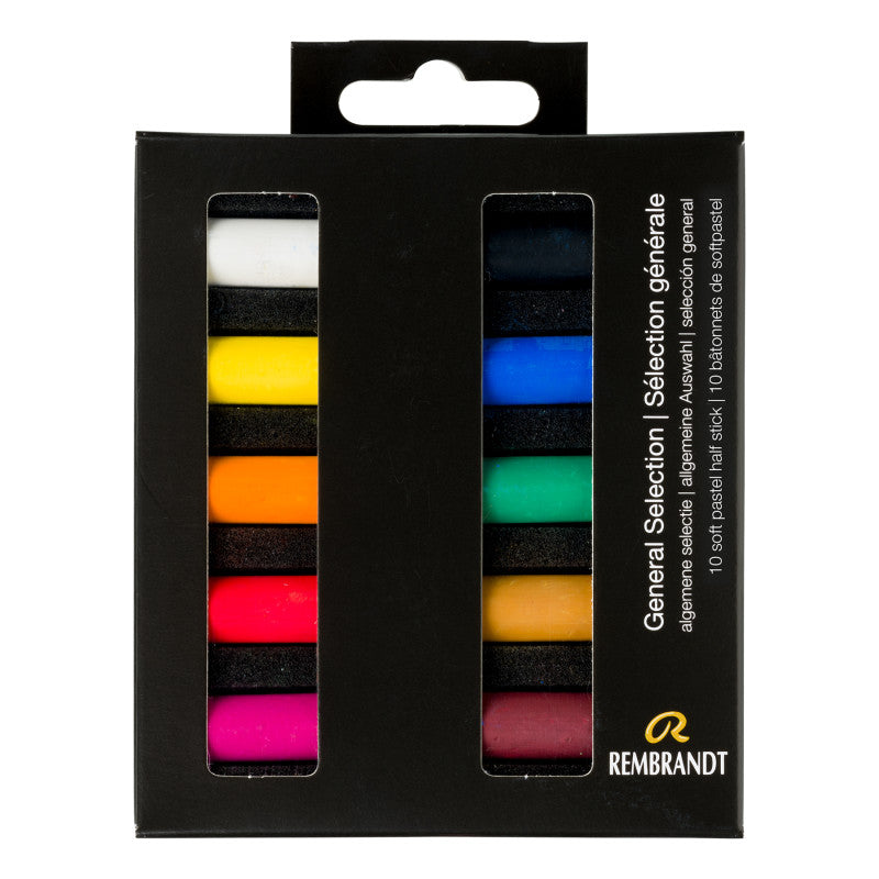 Soft Pastel Micro Sets, 10 Half Sticks, General Selection