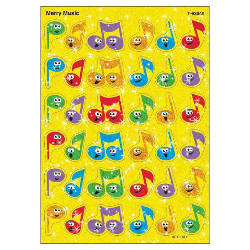 Merry Music Sparkle Stickers&reg;, 72 ct