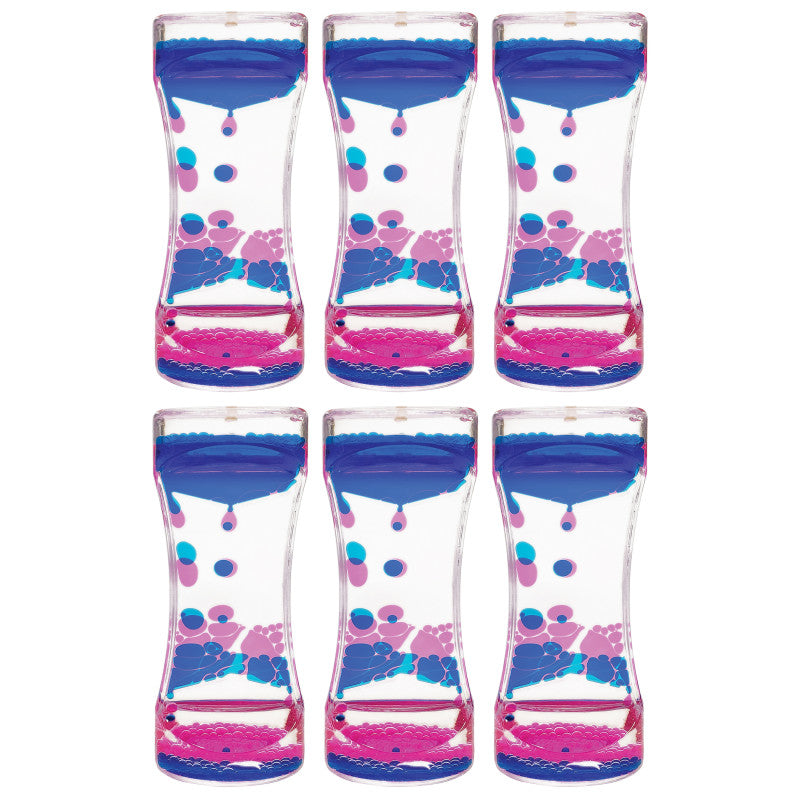 Blue & Pink Liquid Motion Bubbler, Pack of 6