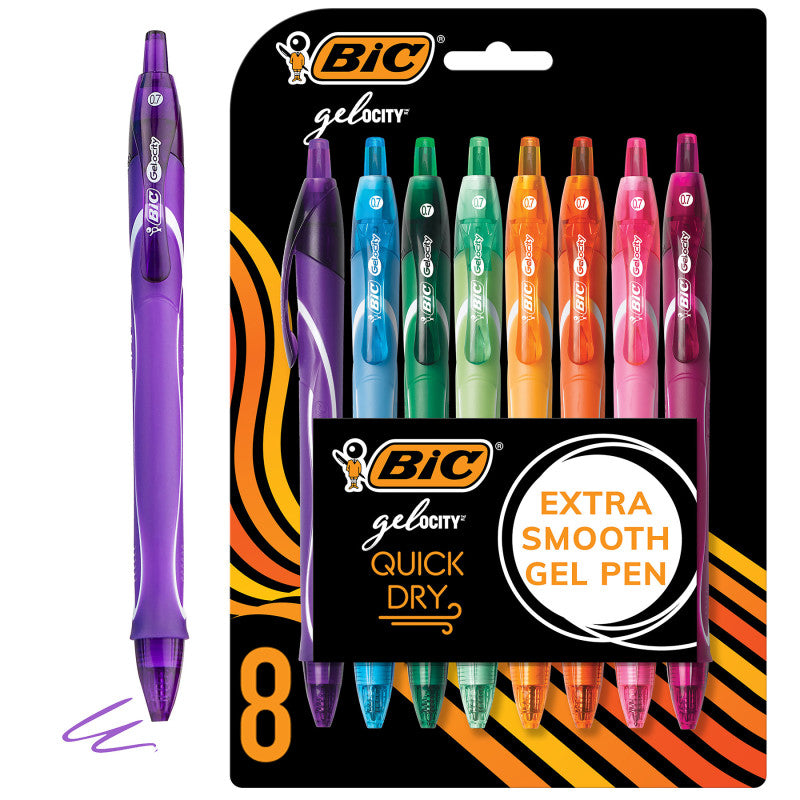 Gel-ocity&reg; Quick Dry Fashion Medium Point (0.7mm) 8-Pack Blister