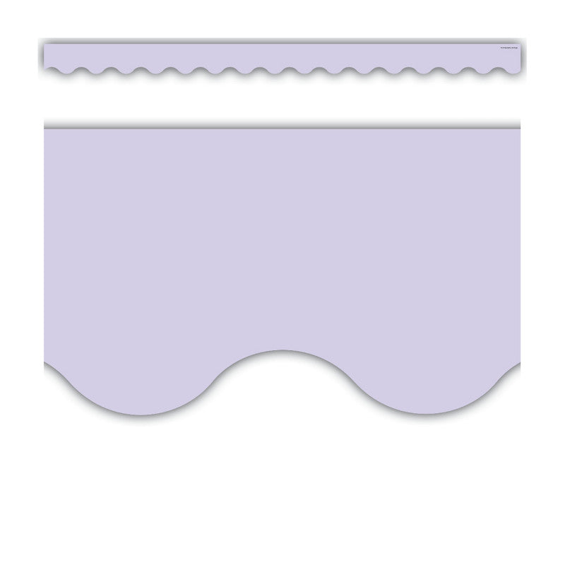 Lavender Scalloped Border Trim, 35 Feet