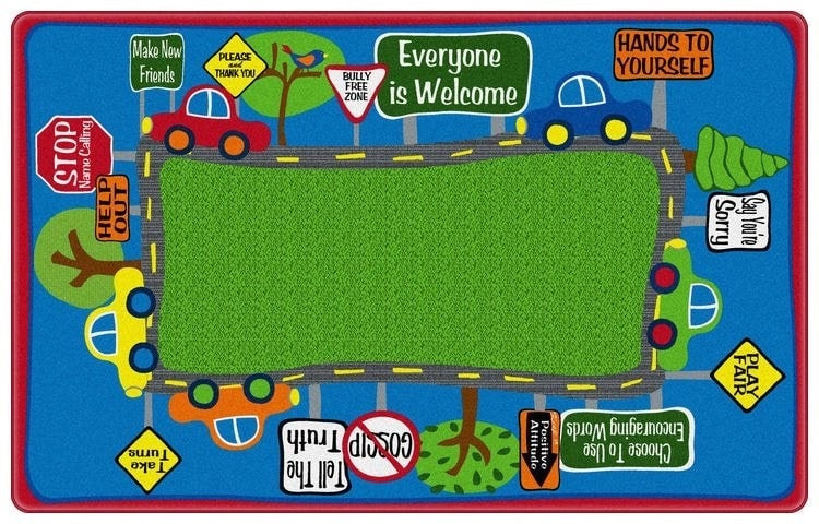 Friendly Street Classroom Capet 4 x 6
