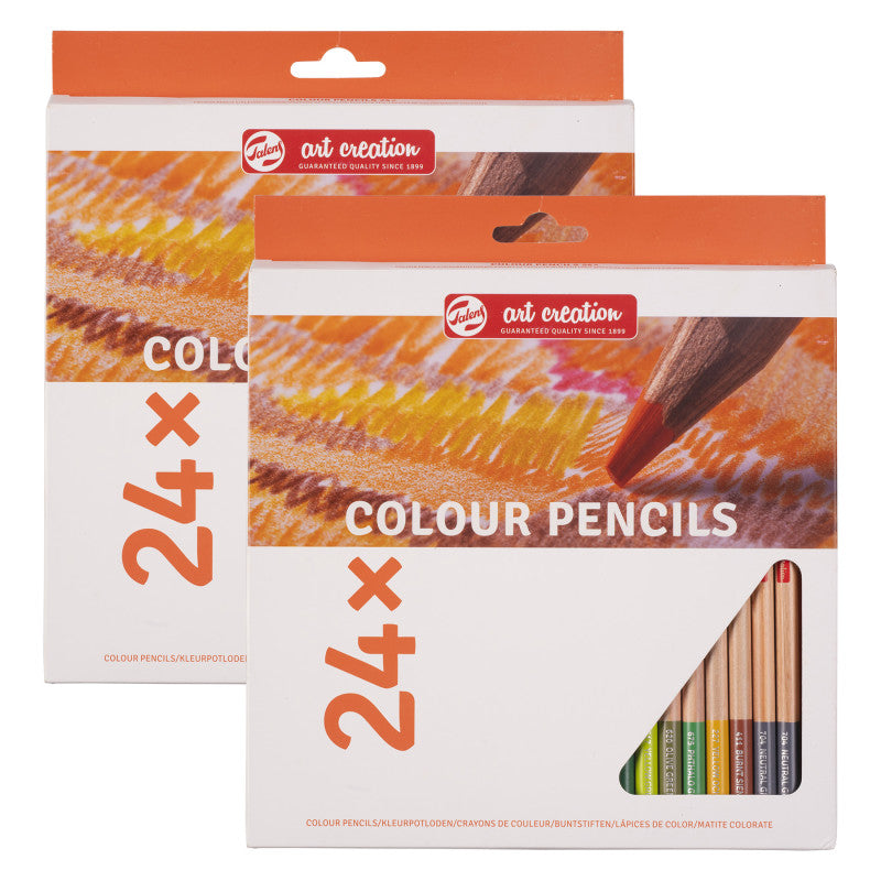 Color Pencils, 24 Per Set, 2 Sets