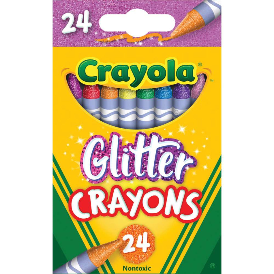 Crayola® Glitter Crayons, 24 Colors  (BIN523715)