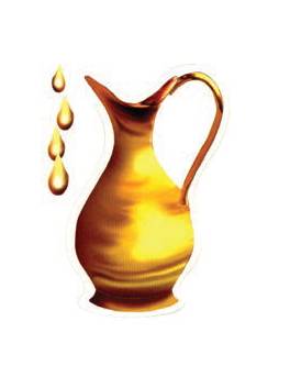 Judaica pre cut cardstock  Oil Jug