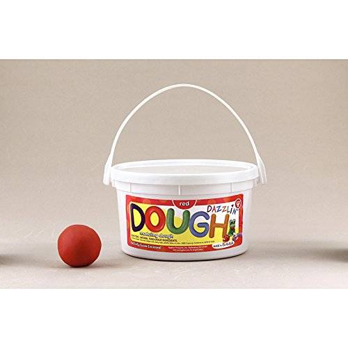 Hygloss Dazzlin Modeling Dough Red 3 Lb Tub HYG-48301