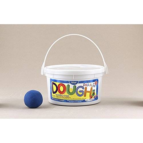 Hygloss Dazzlin Modeling Dough Blue 3 Lb Tub HYG-48303