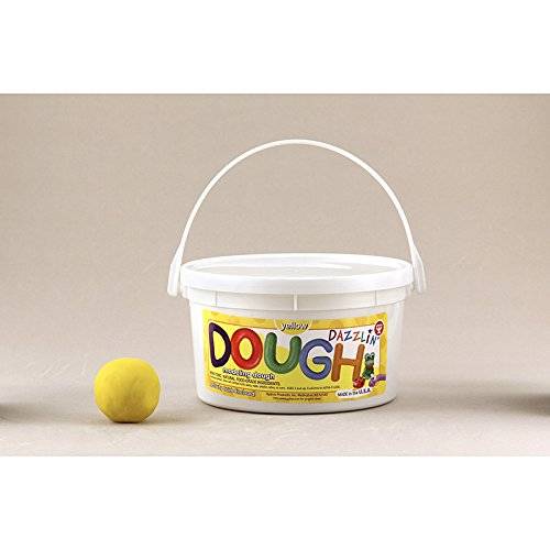Hygloss Dazzlin Modeling Dough Yellow 3 Lb Tub HYG-48304