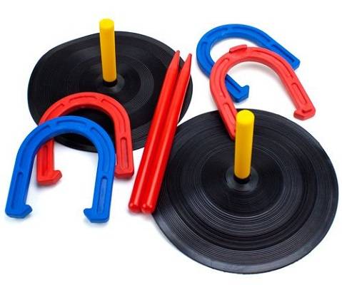 Indoor and Outdoor Horseshoe Game Set