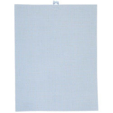 #7 Mesh Colored Plastic Canvas - Light Blue - 10.5 x 13.5- 12/pkg.