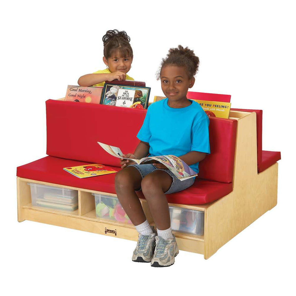 Jonti-Craft® Read-a-Round Couch, Red