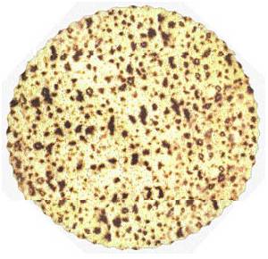 ROUND MATZAH TAG, 6 INCH