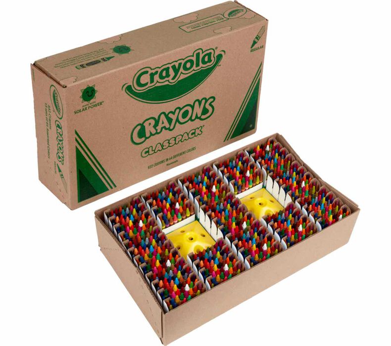 Crayola® (Regular Size) Crayon Classpack® - 832 count, 64 colors  (BIN528019)