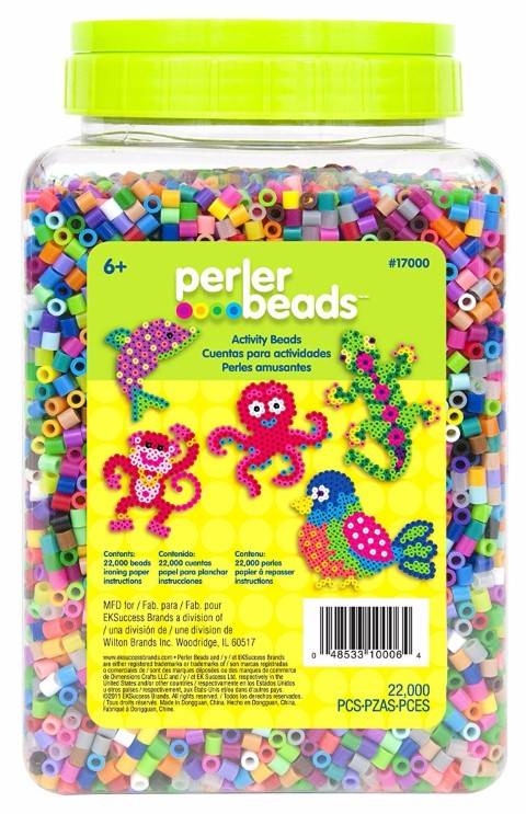 Perler Beads 22,000 Count Bead Jar Multi-Mix Colors  17000