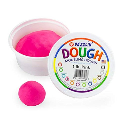 Hygloss Dazzlin Modeling Dough Pink 3 Lb Tub HYG-48309