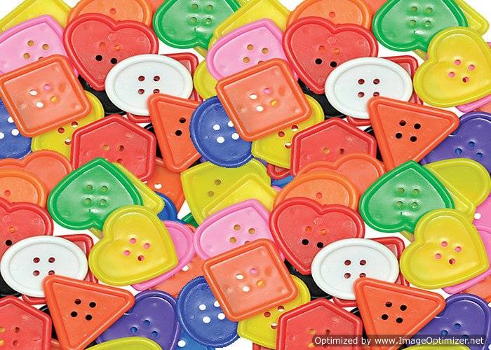 R2153 Roylco REALLY BIG BUTTONS 1LB 120 per pack