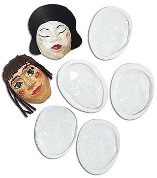 Roylco Face Forms - 10 -pkg  R52009