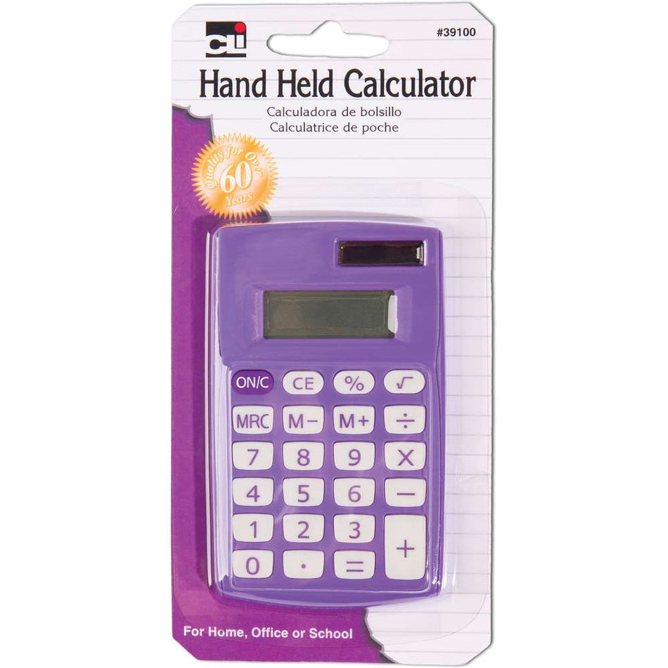 Hand Held Primary Calculator 8 Digit Display  (Chl39100)