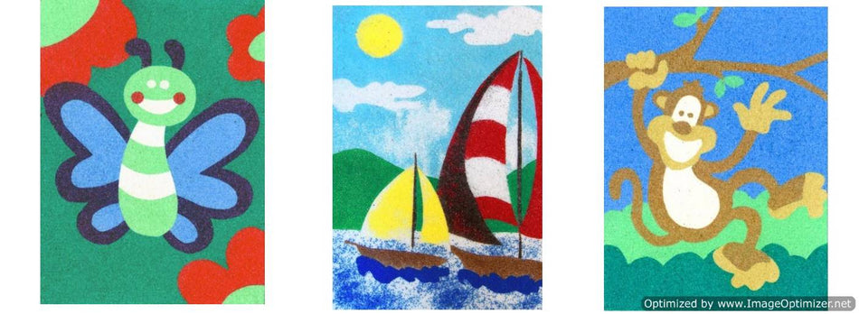 Peel & Stick Sand Art  Sets - Sports