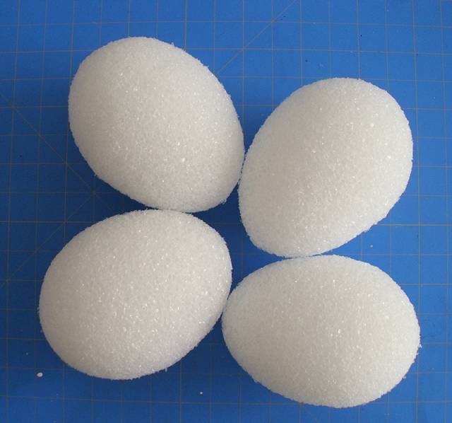 Styrofoam® Egg - 3"  White 12/pkg.