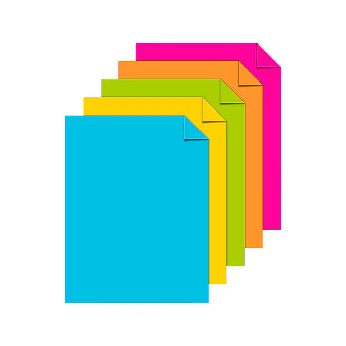 Bright Colors Cardstock Paper,Tagboard 65lb. 8.5 X 11 Inches - 250 Sheets