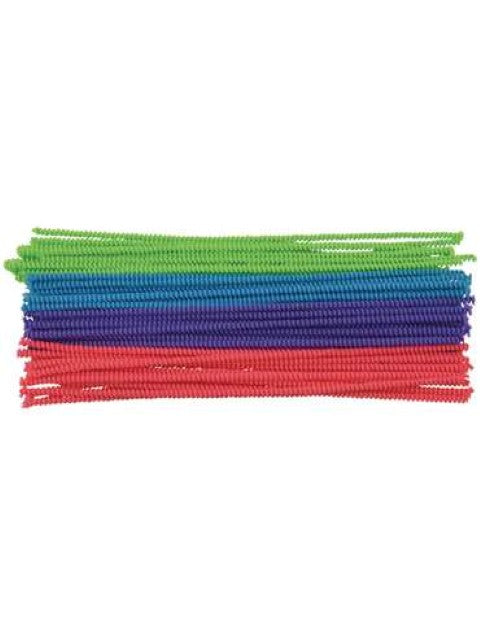 Spiral Stems, (Pipe Cleaners)12" Long, 6mm thick.  Pack of 50