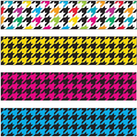 Trend Enterprises®  Trimmer &  Border Variety Pack, Houndstooth Mix (T-85901)