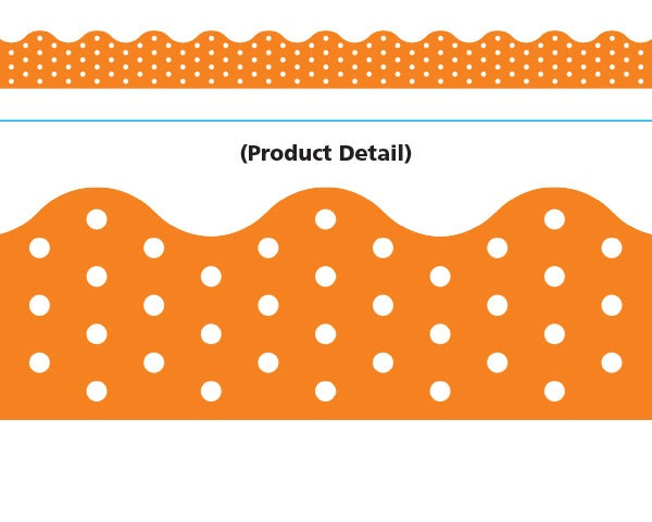 Trend Enterprises  Polka Dots Orange Terrific Trimmers  (T-92662)