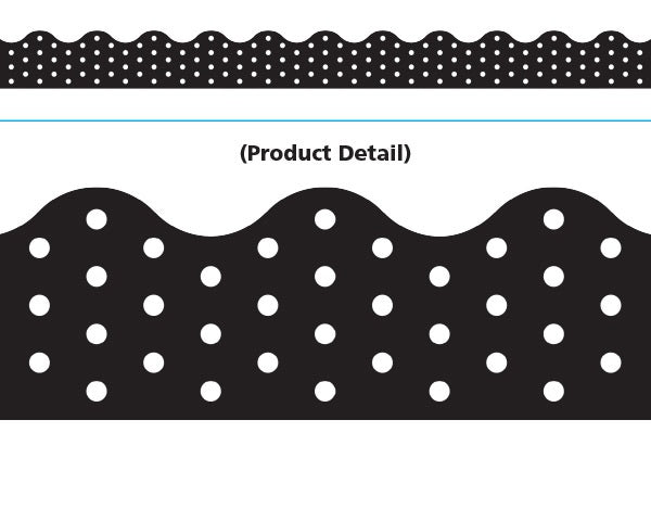Trend Enterprises Polka Dots Black Terrific Trimmers  (T-92671)