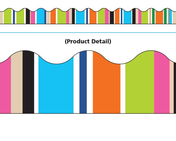 Trend Enterprises Stripe-tacular Party Time Terrific Trimmers  (T-92823)